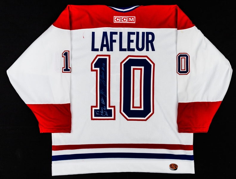 Guy Lafleur Signed Montreal Canadiens Jersey Plus PK Subban Montreal Canadiens Reebok Edge Jersey