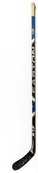 Shea Webers 2008-09 Nashville Predators Signed Easton S17 Game-Used Stick 