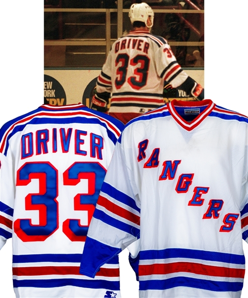 Bruce Drivers 1996-97 New York Rangers Game-Worn Jersey