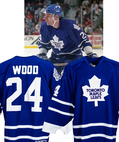 Randy Woods 1994-95 Toronto Maple Leafs Game-Worn Jersey 
