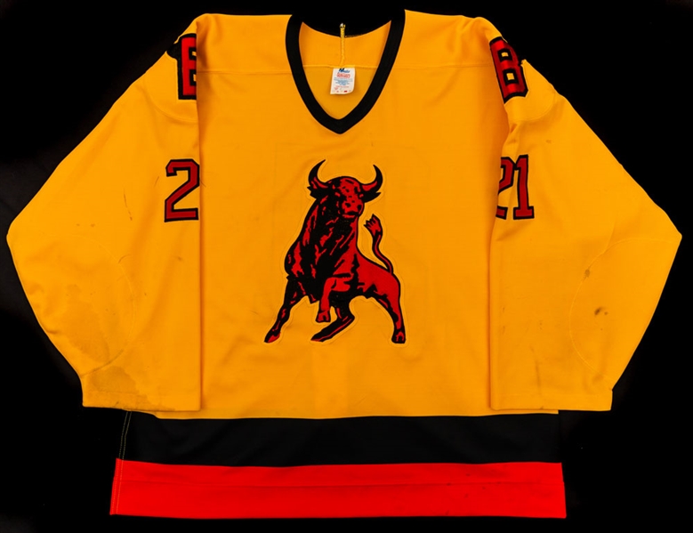 Early-to-Mid-1990s Belleville Bulls OHL #21 Game-Worn Jersey