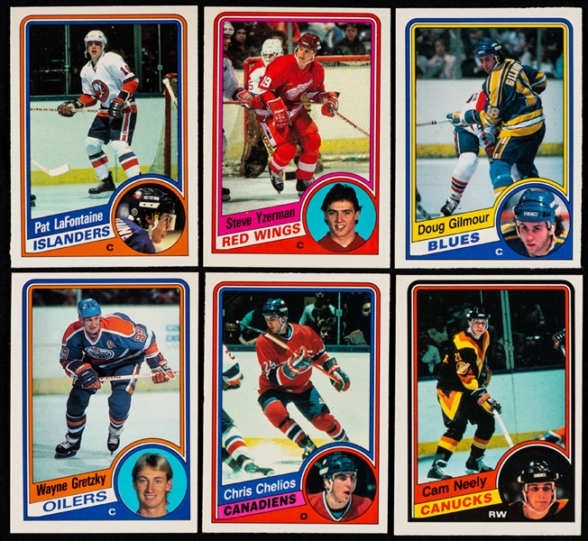 1984-85, 1986-87 and 1987-88 O-Pee-Chee Hockey Complete Sets