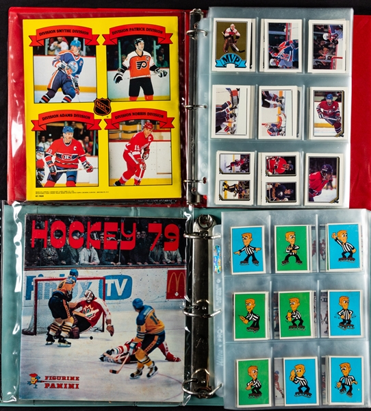 1979 to 1995-96 O-Pee-Chee, Panini and Topps Hockey Stickers Complete Sets (22)