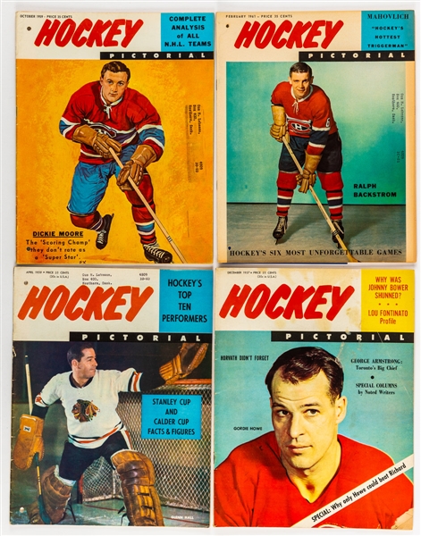 Hockey Pictorial Magazine 1950s/60s Collection of 100