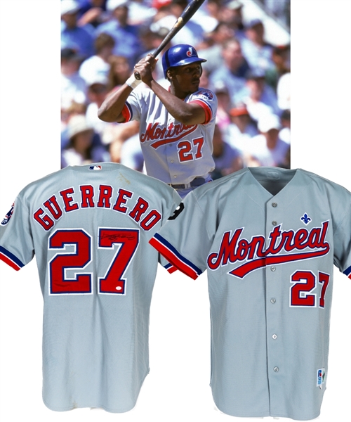 Vladimir Guerrero’s 2000 Montreal Expos Signed Game-Worn Jersey – Maurice Richard Memorial Patch!