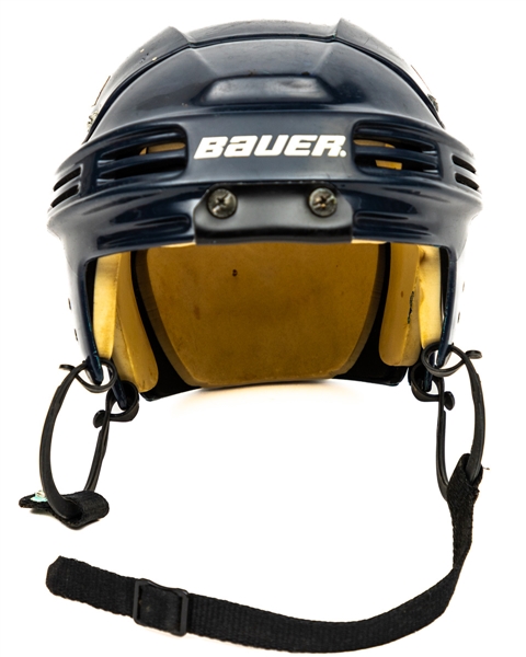 Kevin Hatchers 1999-2000 New York Rangers Bauer 4000 Game-Worn Helmet 