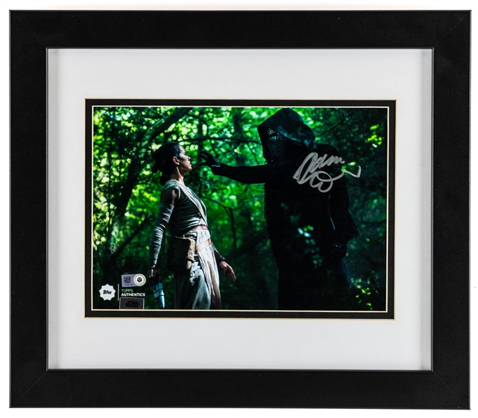 Adam Driver Signed Star Wars Kylo Ren Framed Photo with JSA LOA (15” x 13”)