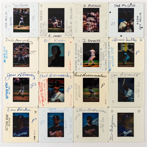 Atlanta Braves 1981 to 2000 35mm Colour Transparency Slide Collection of 360