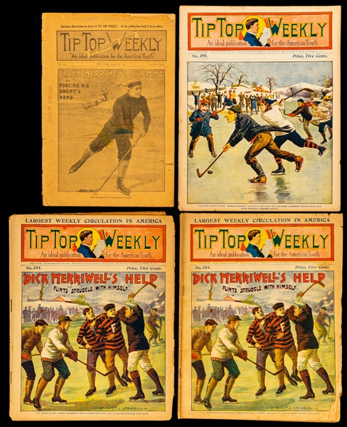 Tip Top Weekly 1900s/1910s Magazines with Hockey-Themed Covers (21)
