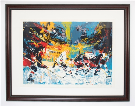 1972 Leroy Neiman Signed "Ice Men" Artists Proof Framed Serigraph with Bobby Hull (35" x 45")