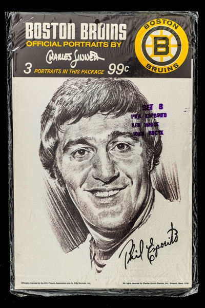 Boston Bruins 1970s Portait Set Packages (3) Including Bobby Orr and Phil Esposito