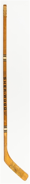 Carol Vadnais Early-1970s Boston Bruins Sher-Wood PMP Game-Used Stick 