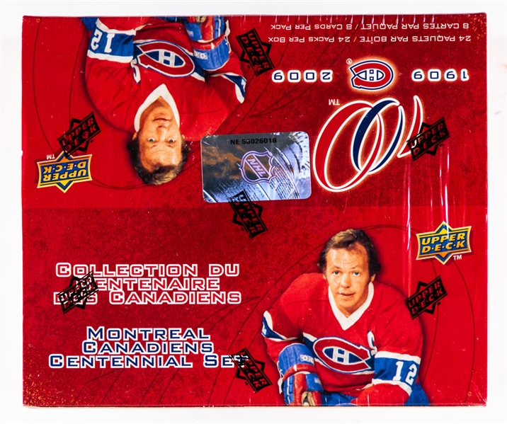 2008-09 Upper Deck Hockey Montreal Canadiens Centennial Factory Sealed Box (24 Unopened Packs)