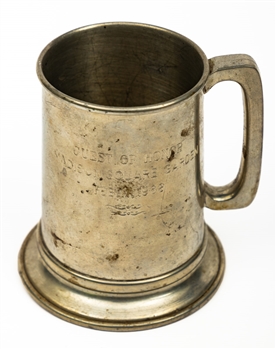 Bill Cooks February 11th 1968 Madison Square Garden Closing Night Guest of Honor Pewter Mug