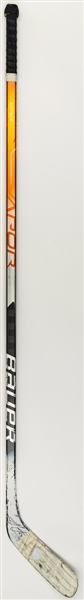 Hampus Lindholms 2021-22 Anaheim Ducks Signed Bauer Vapor Hyperlite Game-Used Stick - Photo-Matched!