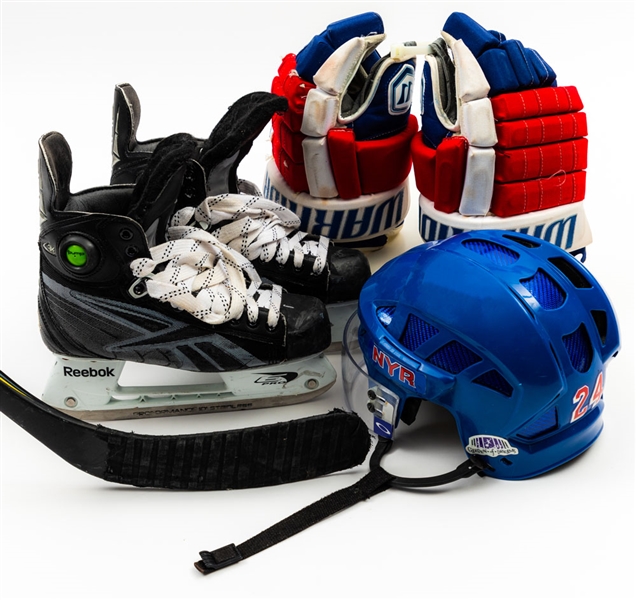 Ryan Callahan’s New York Rangers Game-Used Equipment Collection Including 2011-12 Easton Stealth Stick and Reebok 9K Skates, Circa-2011 Warrior gloves and 2007-08 Reebok Helmet with LOA’s 