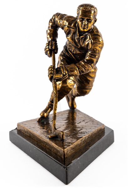 Maurice Richard "Never Give Up" Limited-Edition Bronze Statue #120/999 with COA (9")