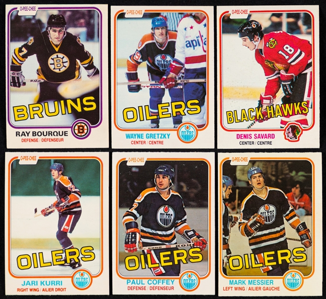 1981-82, 1982-83, 1983-84 and 1985-86 O-Pee-Chee Hockey Complete Sets (4)