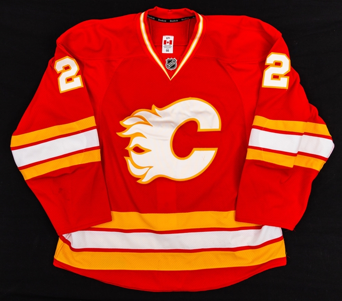 Lee Stempniak’s 2012-13 Calgary Flames Game-Worn Third Jersey with Team LOA