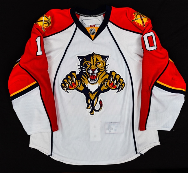 David Booth’s 2010-11 Florida Panthers Game-Worn Jersey with Team LOA. 