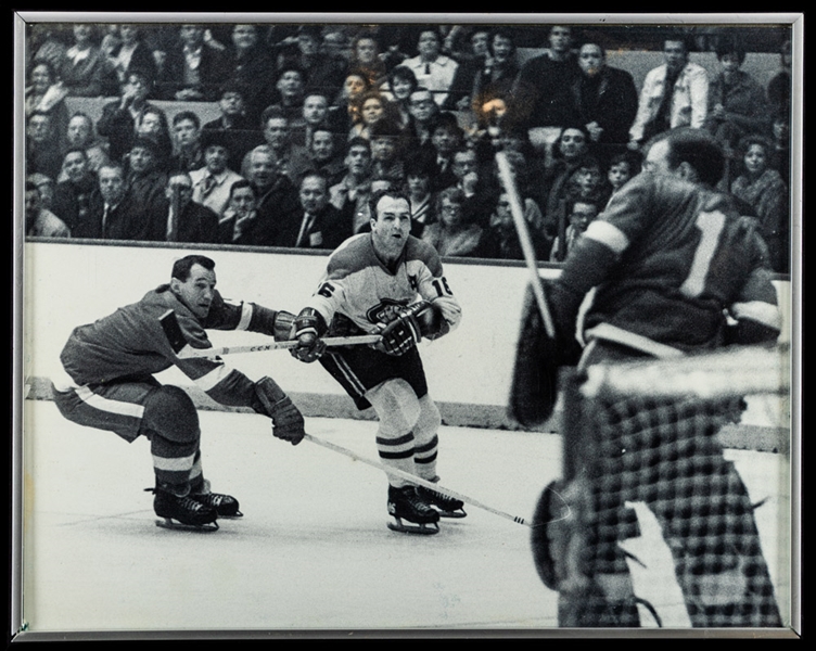 Henri Richards Pre-NHL and Montreal Canadiens Hockey Photos (3) from His Personal Collection