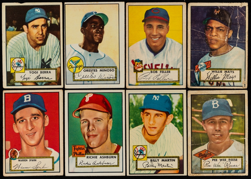 1952 Topps Baseball Card Collection of 335 Including Stars, Rookie Cards and (24) High Numbers