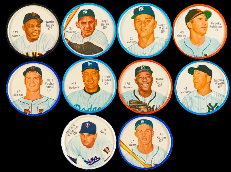 1962 Shirriff/Salada Tea and Junket Baseball Coins Near Complete Set (220/221) - Includes 193 Shirriff Canadian Baseball Coins