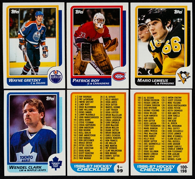 1986-87 and 1987-88 Topps Hockey Complete Sets