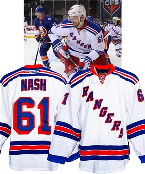 Rick Nash’s 2015-16 New York Rangers Game-Worn Playoffs Jersey with LOA 