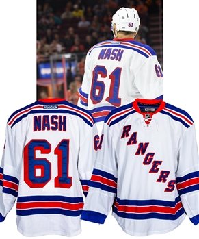 Rick Nash’s 2016-17 New York Rangers Game-Worn Pre-Season Jersey with LOA