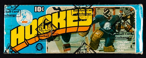 1976-77 O-Pee-Chee WHA Hockey Wax Box (48 Unopened Packs) - BBCE Certified 