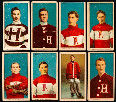1910-11 Imperial Tobacco C56 Hockey Complete 36-Card Set Including Rookie Cards of HOFers Cyclone Taylor, Newsy Lalonde, Art Ross (2), Patrick Bros, Paddy Moran and Percy LeSueur