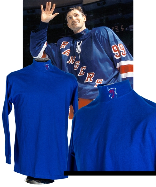 Wayne Gretzkys Late-1990s New York Rangers Game-Worn Turtleneck Undershirt 