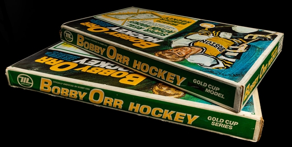 Vintage Early-1970s Factory Sealed Bobby Orr Table Top Hockey Game Collection of 2