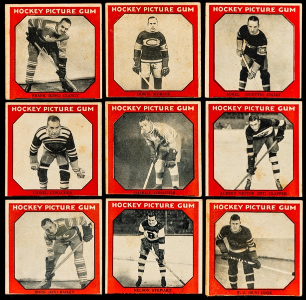 1933-34 Canadian Chewing Gum V252 Hockey Complete 50-Card Set