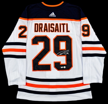 Leon Draisaitl Signed Edmonton Oilers Jersey with COA 