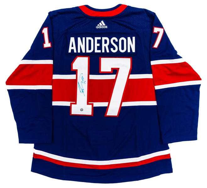 Josh Anderson Signed Montreal Canadiens Reverse Retro Jersey with COA 
