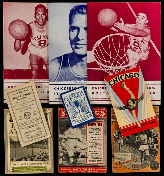 1930s to 1950s Baseball, Basketball and Other Sports Guides and Publications Collection (24 Pieces)