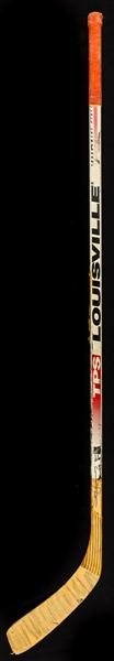 Steve Yzermans 1994-95 Detroit Red Wings Signed Louisville TPS Game-Used Stick – “1995 Stanley Cup Finals” Annotation