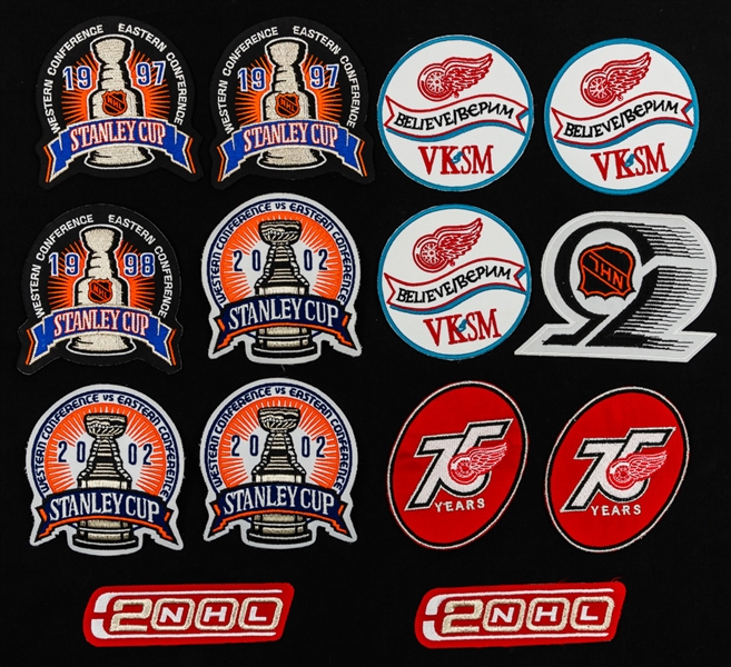 Detroit Red Wings Uniform Patch Collection of 14