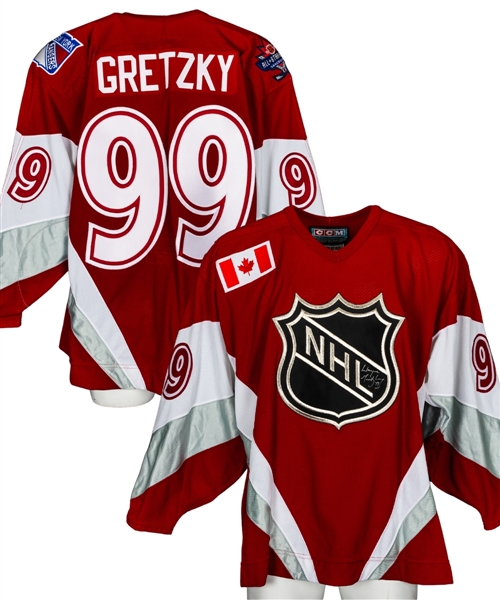 Wayne Gretzky Signed 1998 NHL All-Star Game Team North America Jersey with Shawn Chaulk LOA