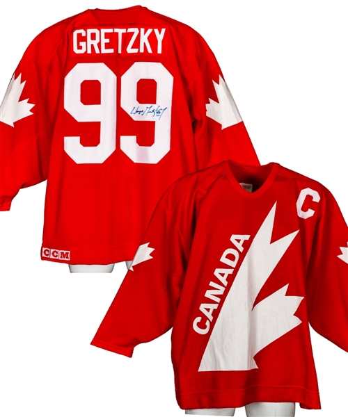 Wayne Gretzky Signed Canada Cup Team Canada Captains Jersey with Shawn Chaulk LOA