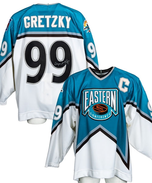 Wayne Gretzky Signed 1997 NHL All-Star Game Eastern Conference Captains Jersey with Shawn Chaulk LOA
