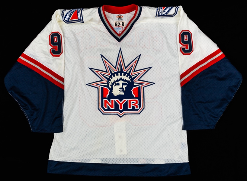 Lot Detail - Wayne Gretzky Signed New York Rangers Lady Liberty Jersey ...