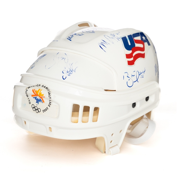 Team USA 2002 Salt Lake City Olympics Team-Signed Helmet with JSA Auction LOA