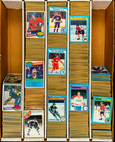Massive Late-1970s to Early-1980s O-Pee-Chee Hockey Card Collection of Approx. 5500+ Plus Others