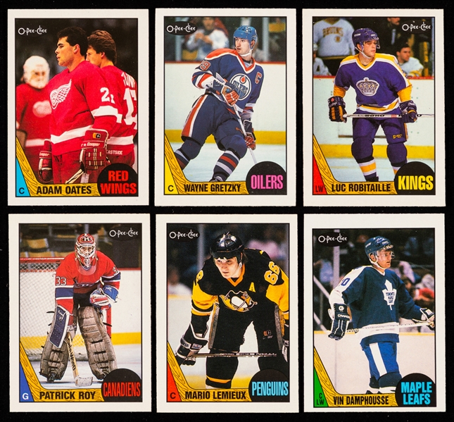 1987-88 and 1988-89 O-Pee-Chee Hockey Complete 264-Card Sets Plus 1989-90 O-Pee-Chee Hockey Complete 330-Card Set