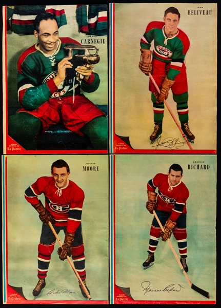 La Patrie 1951 to 1954 Hockey, Baseball, Football and Other Sports Photos (80) - Includes the Complete 44-Photo Hockey Set 