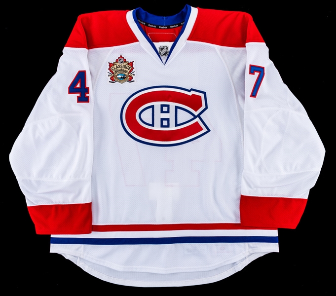 Brendon Nashs 2011 NHL Heritage Classic Montreal Canadiens Game-Issued Jersey with Team LOA