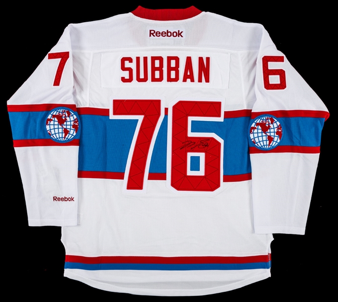 PK Subban Signed 2016 Winter Classic Montreal Canadiens Jersey with LOA from the Montreal Childrens Foundation
